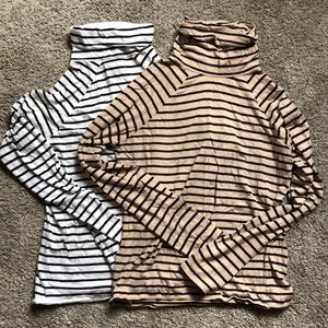Forever 21 Striped Turtle Neck